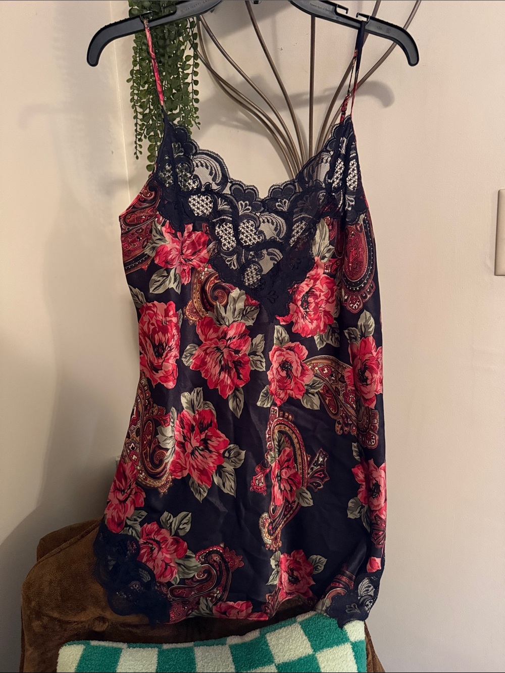 Vintage Gold Tag Victoria’s Secret Lingerie Floral Slip Dress